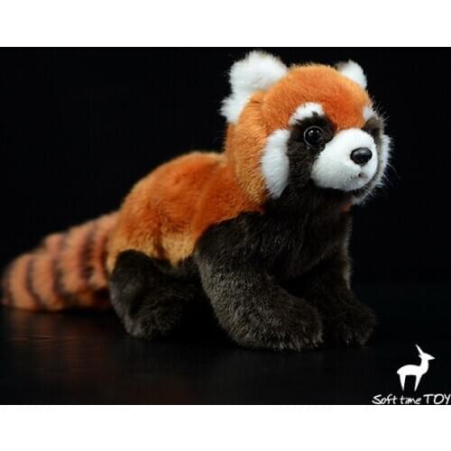 High Quality Real Life Red Panda Plush Toys Stuffed Animal Toy Soft Lifelike Lesser Panda Dolls Kids Toys
