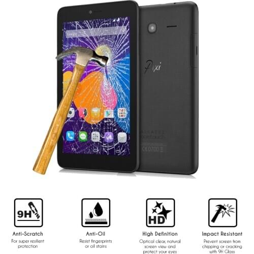 Glass Protector tempered glass tablet for Alcatel Pixi 3 7