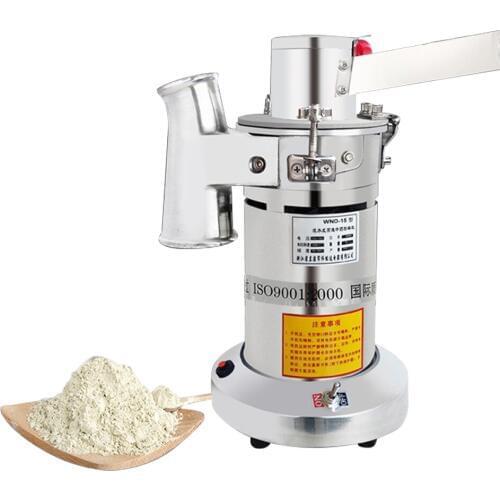 220V Flow-type grain grinder ultra-fine powder mill, dust-free Dendrobium grinding and powdering machine, grain cereal grinder