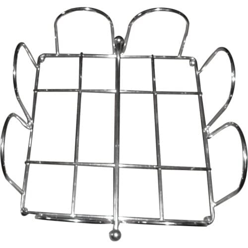 Iron Creative Modern Tissue Holder Napkin Dispenser Napkin Holder Durable Napkin Stand Paper Towel Holder for Home Hotel (Silver