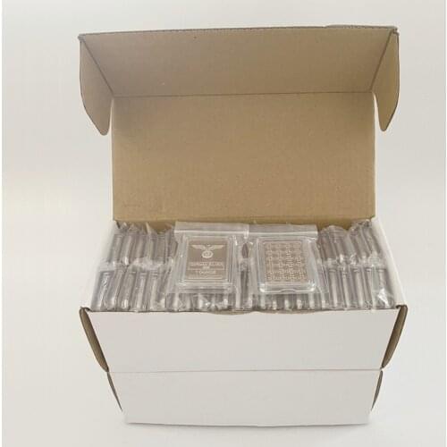 100pcs/50pcs Deutsche 1 Ounce Silver Bar German Cross Bar With Display Case