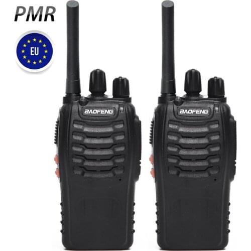 2pcs Baofeng BF-88E Upgrade BF-888S WalkieTalkie UHF PMR446 0.5W 16CH European Handheld cb radio station Two-way Radio