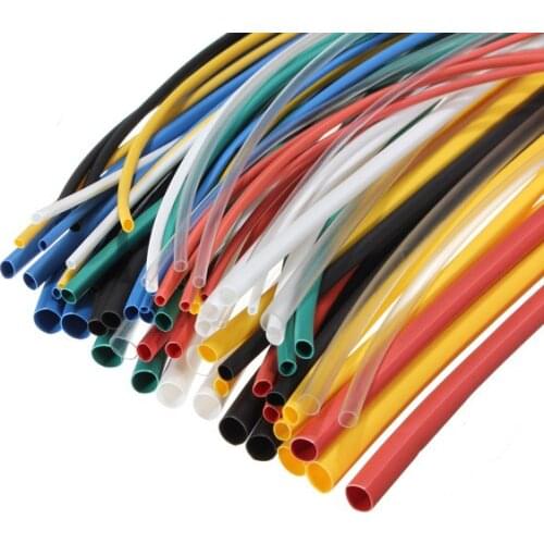70pcs 20cm 5size 7color Polyolefin Heat Shrink Tube Sleeve Wrap Wire