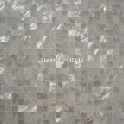 Seamless white freshwater mother of pearl mosaic tile for home decoration backsplash and bathroom 1 square meter/lot AL052
