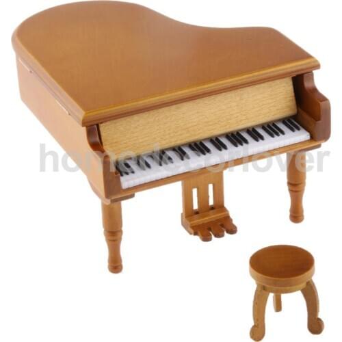 Burlywood Clockwork Music Box Beautiful Melody Play Box Kids Chritsmas Gift