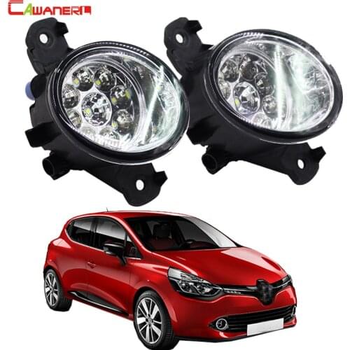 Cawanerl 1 Pair Car Styling Fog Light LED Light Daytime Running Light For Renault Clio 3/III (BR0/1. CR0/1) Hatchback 2005-2015