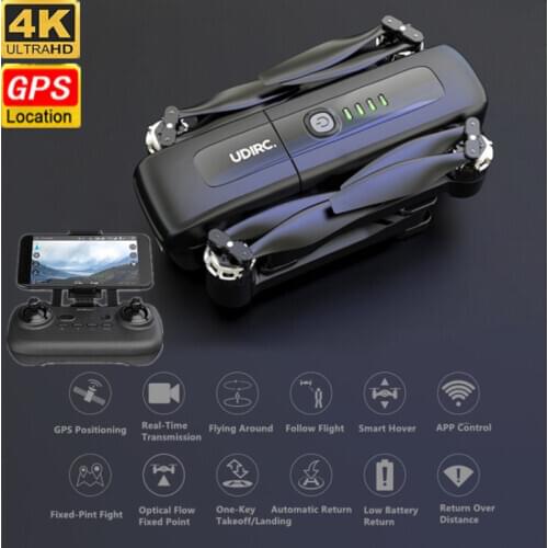 5G GPS Automatic Follow Brushless RC Drone 4K UHD Camera Optical Flow Fixed Point WIFI FPV Smart Return RC Foldable Quadcopter