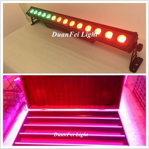 Flightcase) 10pcs High Power Dmx Dot Led Bar Rgb 3in114*30w Cob Wall Washer Pixel Wash Light