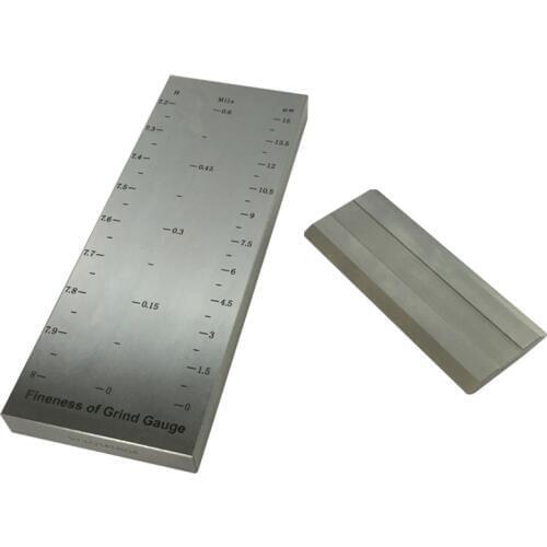 BGD242/0 (0-15um) Double Groove Stainless Steel Fineness Gauge 0.625um Grindometer