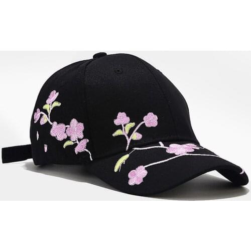 Fashion Men And Women Floral Embroidery Peaked Cap Sun Hat Baseball Cap Casquette Femme Gorras Hombre