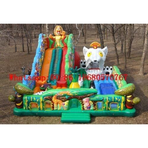 China Guangzhou) inflatable slides, inflatable castles, Inflatable pool slide Obstacle course TOB-190