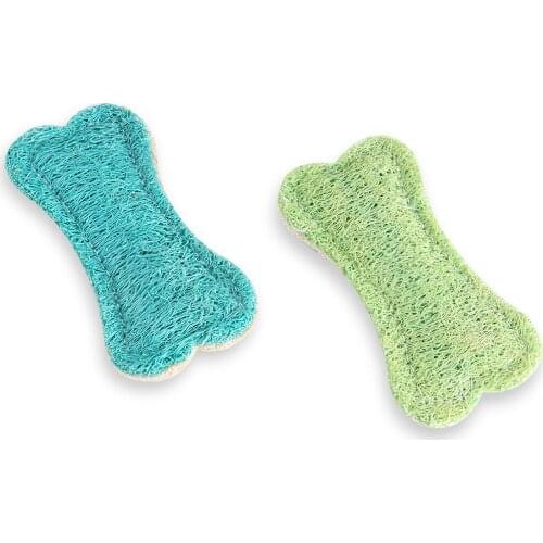 Legendog Bite Resistant Dog Chew Toys Set Natural 12Pcs Loofah Sponge Dog Tooth Cleaning Toy Pet Bite Toy Pet Supplies