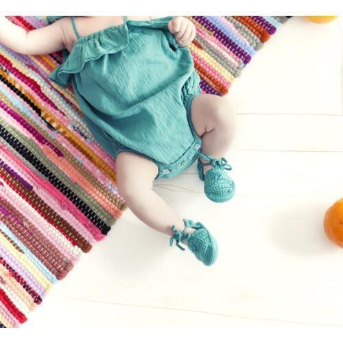 Summer Fashion Baby Rompers Newborn Infant Baby Clothing Set Sling Romper Headwear Baby Girl Boy Rompers Toddler Jumpsuits