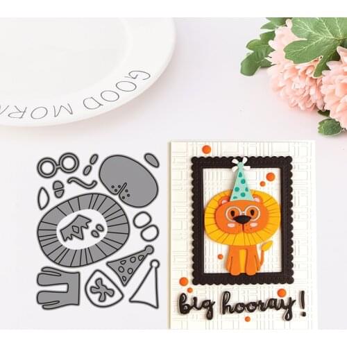 Lion 3D Metal Cutting Dies Embossing Scrapbooking Stencil Craft Cut Dies For DIY Card Handmade