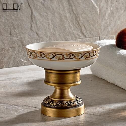 Bathroom Soap Dish Deck Standing Antique Bronze Soap Holder Black Bathroom Accessories ML4085