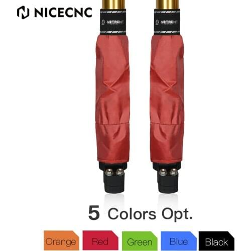 NiceCNC Pair Universal Front Fork Guard Protector Cover For Honda CR CRF For Beta RR 2T 4T X-TRAINER 300 For GAS GAS EC 2T 4T XC