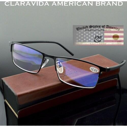Progressive Multifocal Reading Glasses Full-rim Titanium Alloy Glasses Frame See Near And Far TOP 0 ADD +0.75 To +4