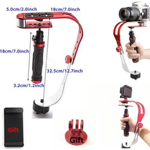 Handheld Stabilizer Gimbal for Gopro DSLR SLR Digital Camera Sport DV Aluminum Alloy estabilizador camera DSLR Universal Red