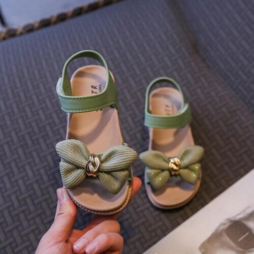 Baby Girl Sandals Bow-knot Open-toed Newborn Shoes Girls' Soft-soled Beach Shoes Childrens Sandals For Summer Shoes For Toddler