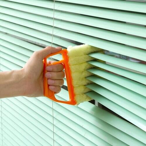 1pc Plastic Microfiber Brush for Washing Blinds Windows Air Conditioning Brush Cleaner Household Cleaning Tools Accessories