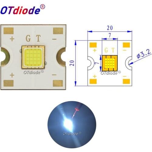 60W High Power LED Light Super bright 6500K 4.5A LED Beads PCB Tube Lamp substrate copper for Automotive headlights DIY