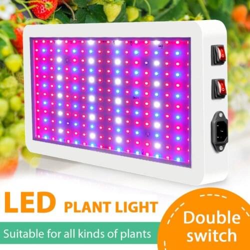 Three-mode 216 LEDs Plant Grow Light Waterproof Planting Supplementary Light 24W Quantum Board Plant Growth Lamp US EU UK Plug