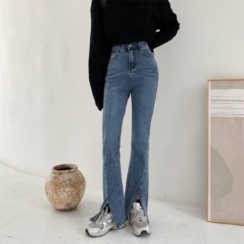 Women Wide Leg Casual 2021 Street Style Ripped Denim Lady long Pants Jeans Vintage able Quality Retro Hole Fashion trousers