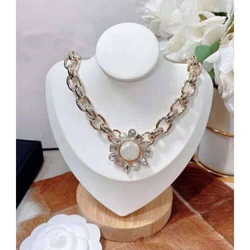 2020 Brand Fashion Jewelry Women Vintage Thick Chain Color Long Chain Necklace Party Fine Fashion Jewelry