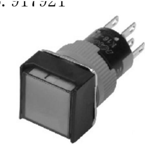 [ZOB] K16-282 Korea kacon Kaikun K16-282R12 illuminated pushbutton switch 16mm square K16-382G12 --10pcs/lot