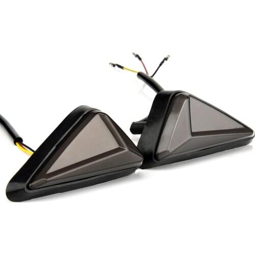 1 Pair L-shape Motorcycle Flush Mount Triangle Turn Signal Light LED Indicator Lamp DRL Blinker Led Turn Signal