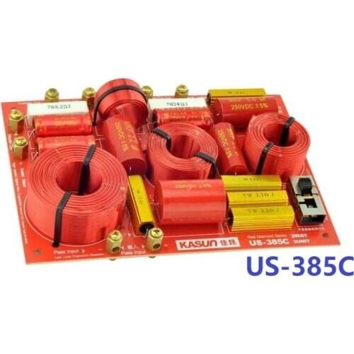 1PCS Kasun US-385C 3Way High Quality Speaker Audio Crossover Intersect Frequency 600Hz and 4650Hz