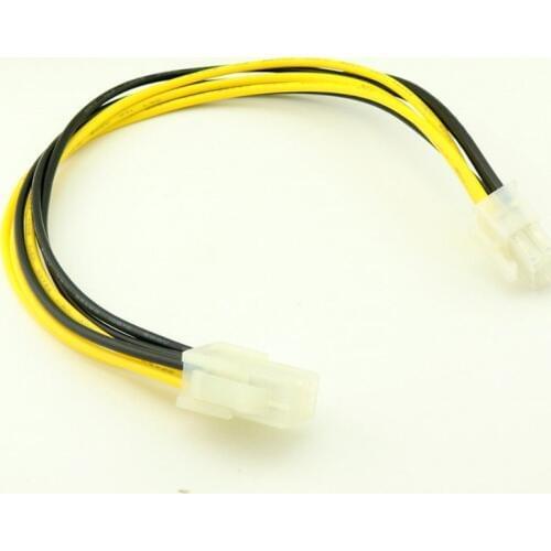 1pcs 6 PIN 12V ATX EPS POWER EXTENSION CABLE MALE TO FEMALE MOTHERBOARD CPU 30CM 1FT