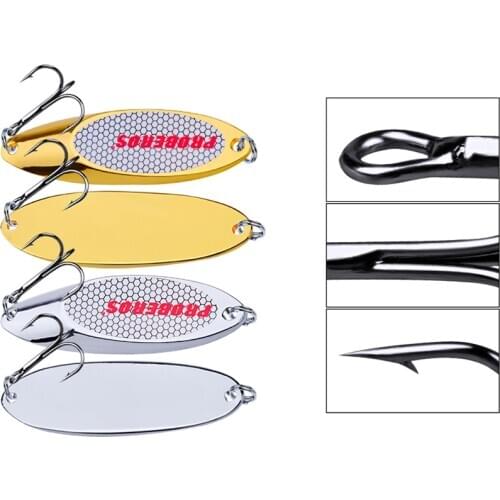 1pcs Fishing Biats Metal Spoon Lure 3g-35g Metal Bass Baits Silver Spoon Fishing Jigging Lure Hook Metal Lure Fishing Tackle