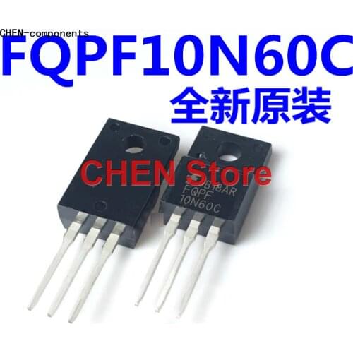 10pcs Brand new FQPF10N60C 10N60C TO-220F plastic package