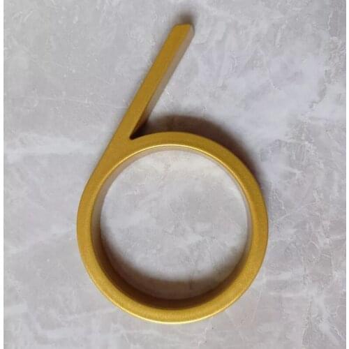 127mm Golden Floating Modern House Number Gold Door Home Address Numbers for House Digital Outdoor Sign Plates 5 In. #6