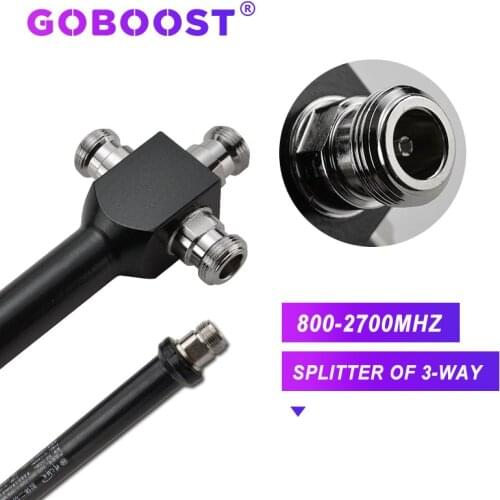 3-way power splitter cellular cellphone signal repeater 800MHz~2500MHz LTE 3G 4G internet mobile signal booster N-Female