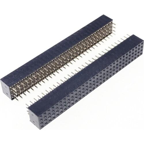 300pcs 4x30 P 120 Pin 2.0 mm Pin Header Female 4 row Straight PCB 180 Through Hole Insulator height 2.00mm Rohs Lead Free
