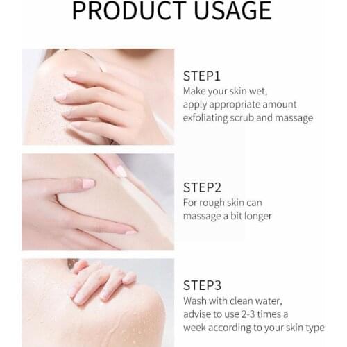 3g Light-feeling And Smooth Shea Butter Scrub, Deep Cleansing Cream Keratin Body Refinement Scrub And Pore N9J1