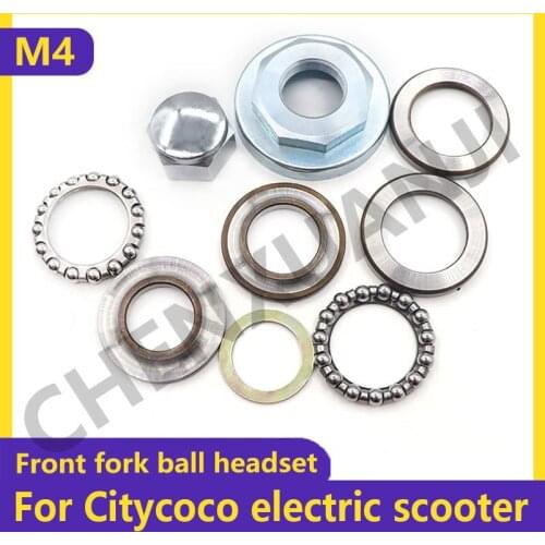 7 Pieces Front Fork Headset Headset Bearings for Electric scooter Fork Replace Basic Service Kit Oil Dust Wiper Seal