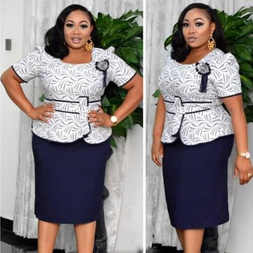 African Dresses For Women Dashiki Print 2021 News Tribal Ethnic Fashion O-Neck Clothes Casual Sexy Office Lady Dress Robe Party