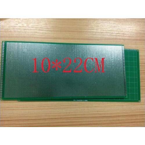 Free shipping Wholesale 10PC 10*22CM 1.6MM thick Green universal pcb board Single sided test PCB