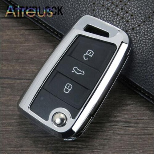 Zinc alloy Car Key Cover Case for Skoda Yeti Rapid Octavia A5 Fabia A7 SEAT Ibiza Leon Volkswagen VW Scirocco Beetle Accessories