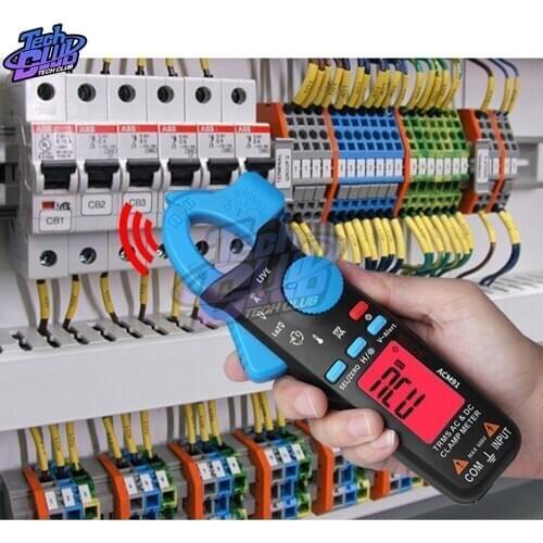 ACM91 Digital Clamp Meter Multimeter AC/DC Current 100A 1mA RMS Auto Range Live Check NCV Temp Frequency Capacitor Tester