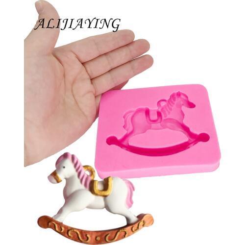 DIY Baby Trojan Chocolate fondant mold Silicone Mold Sugarcraft Baking Tool Cake Decorating Cake Tools D1377