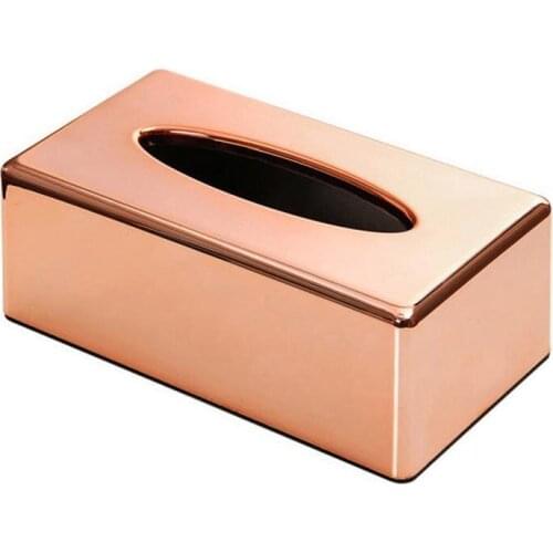 Elegant Office Home Rectangle Tissue Paper Holder Box Napkin Container Case