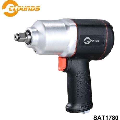 SAT1780 900N-m Power Repairing Tools Twin Hammer 1/2" Pneumatic Wrench Car Repair Tool Handle Exhaust Air Impact Wrench
