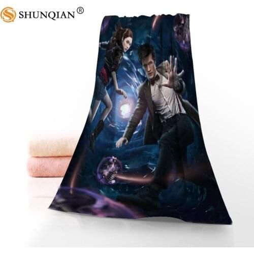 Hot Custom Doctor Who Towel Printed Cotton Face/Bath Towels Microfiber Fabric For Kids Men Women Shower Towels A7.24-1