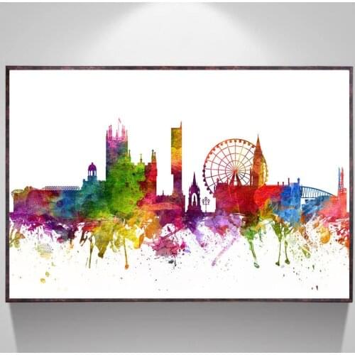 Настенные акварельные картины HEYI China At AliExpress