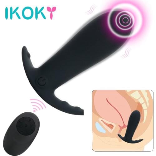 IKOKY Prostate Massage Dildo Vibrator 10 Speed Butt Plug Sex Toys for Women Anal Plug Anus Pussy Masturbator