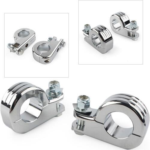 32mm Motorcycle Highway Foot Peg Mounting For Harley Touring Road King Engine Bars Chrome/Black 50957-02 Engine Guards Frame
